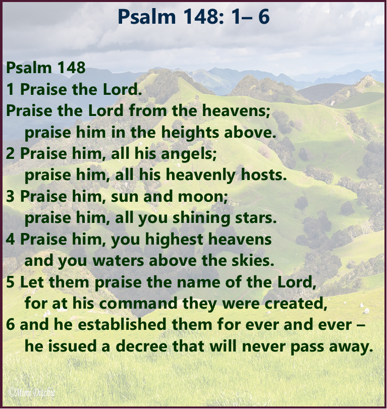 Psalm 148 1to 6