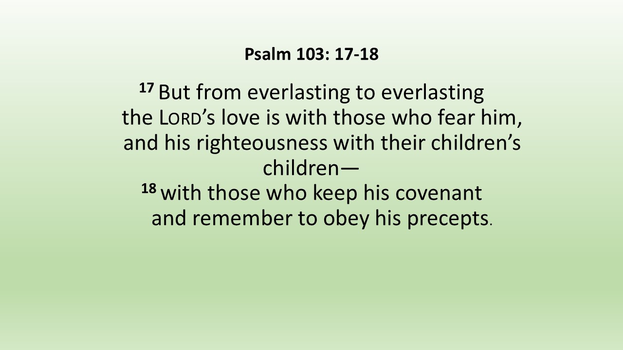 Psalm 103 17-18